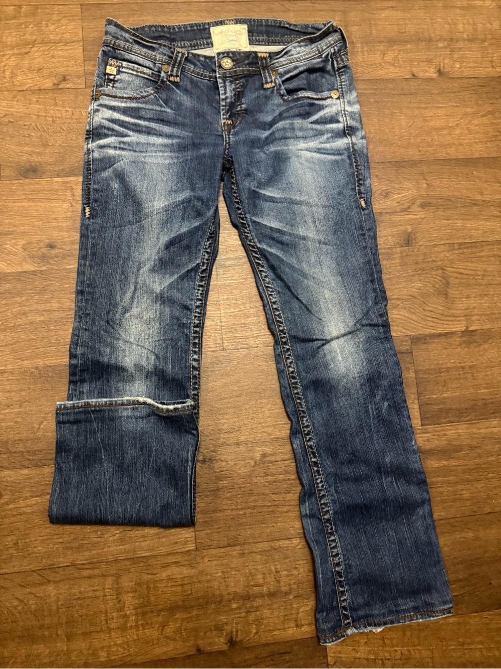 Big Star Women's Boot Cut Blue Washed Jeans